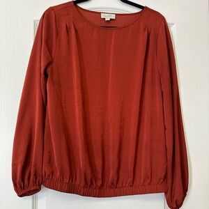 LOFT Women's Terracotta Blouse